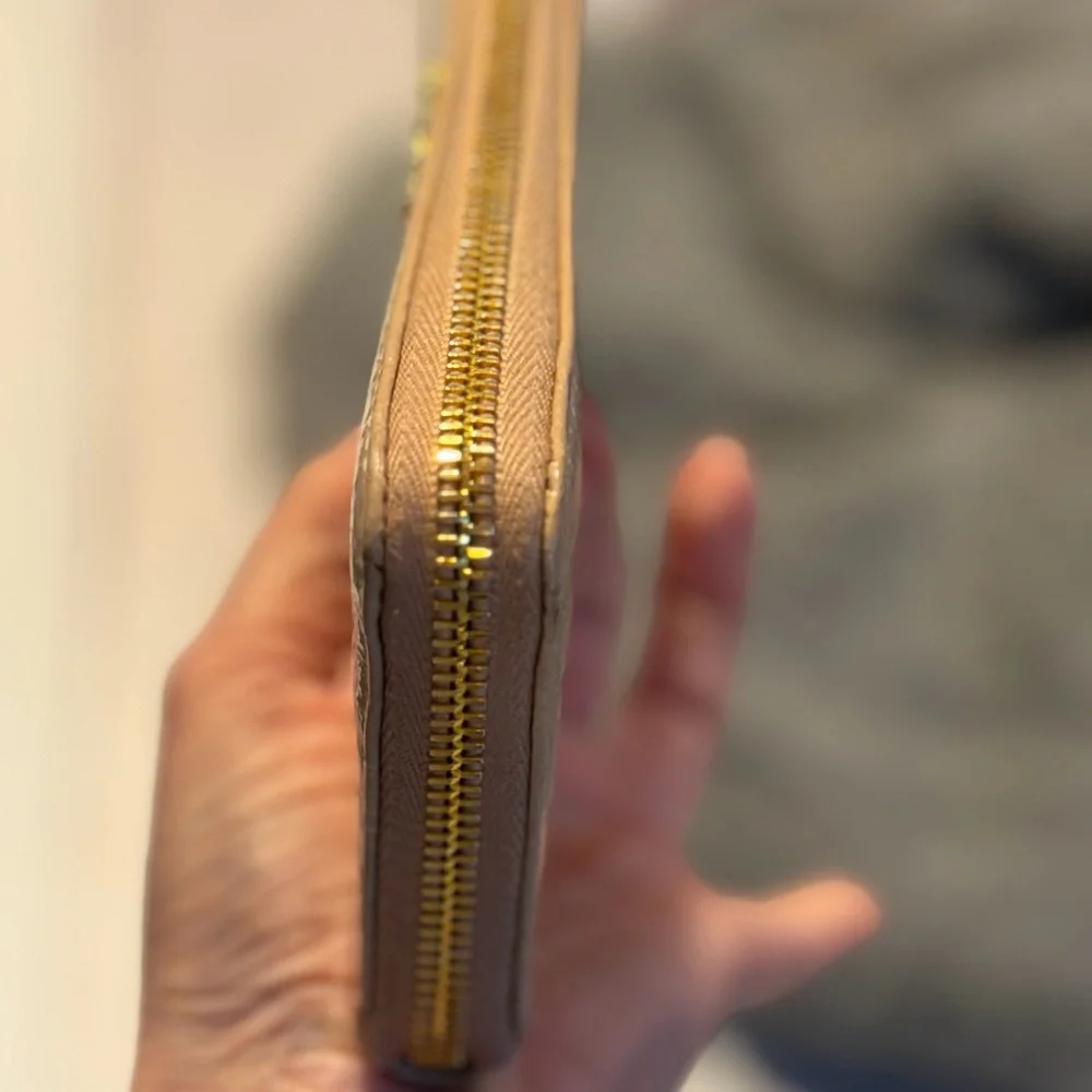 Miu Miu Crocodile-Embossed Leather Continental Wallet Long